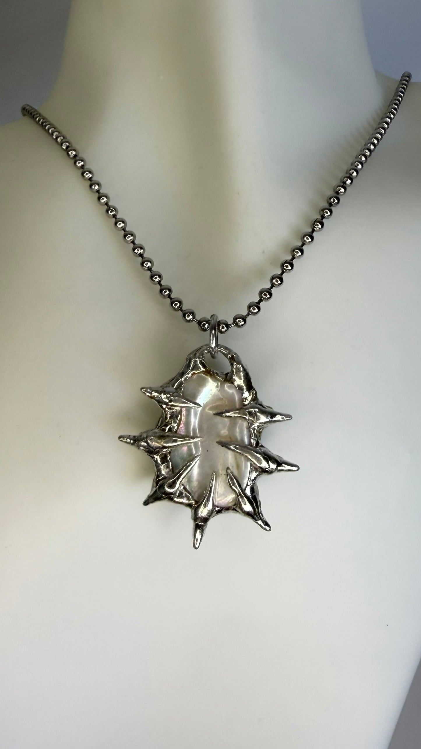 White pearl necklaces