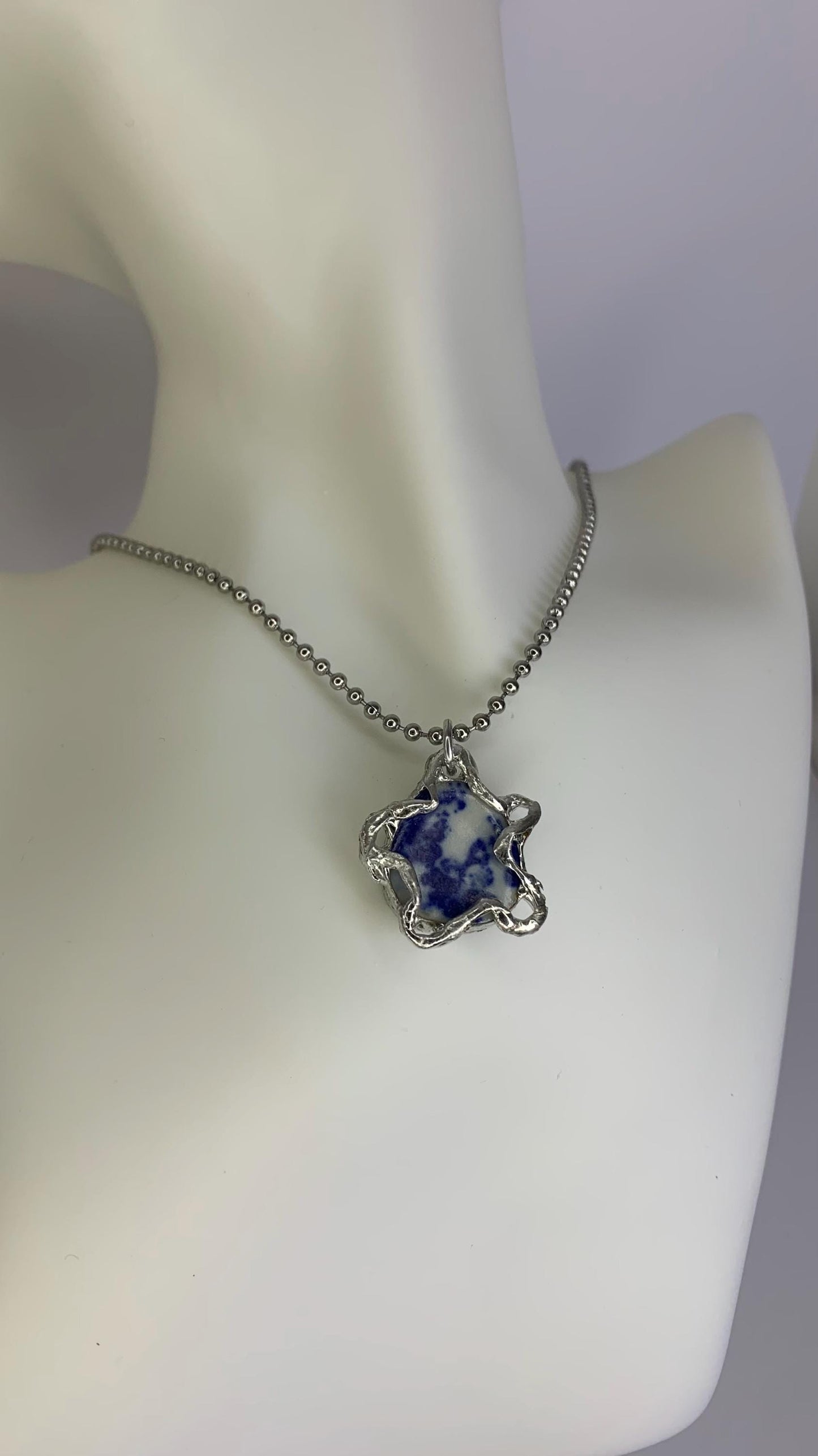 Blue Ceramic Pendants