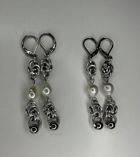 Pearly Drop Earrings