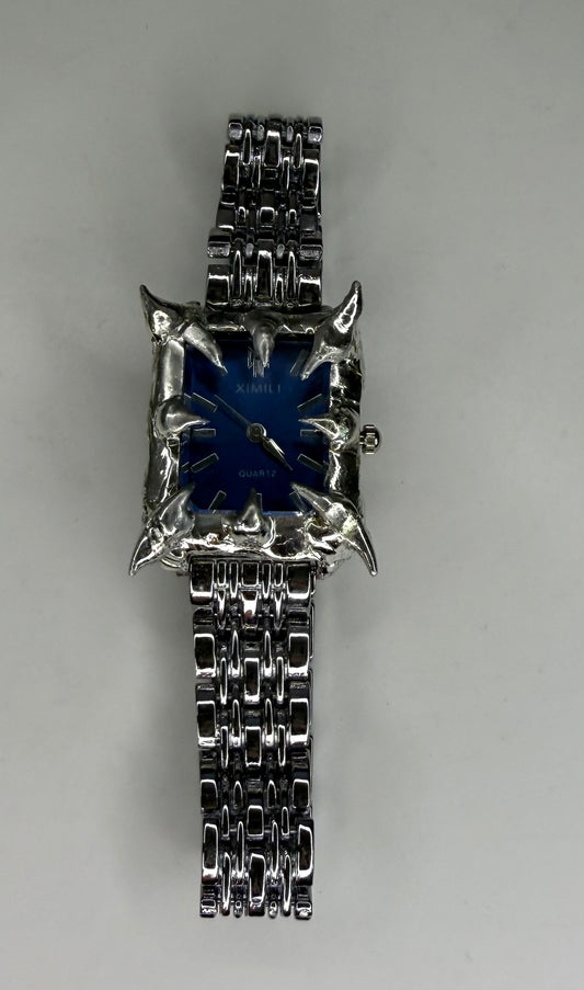 Blue spiked watch