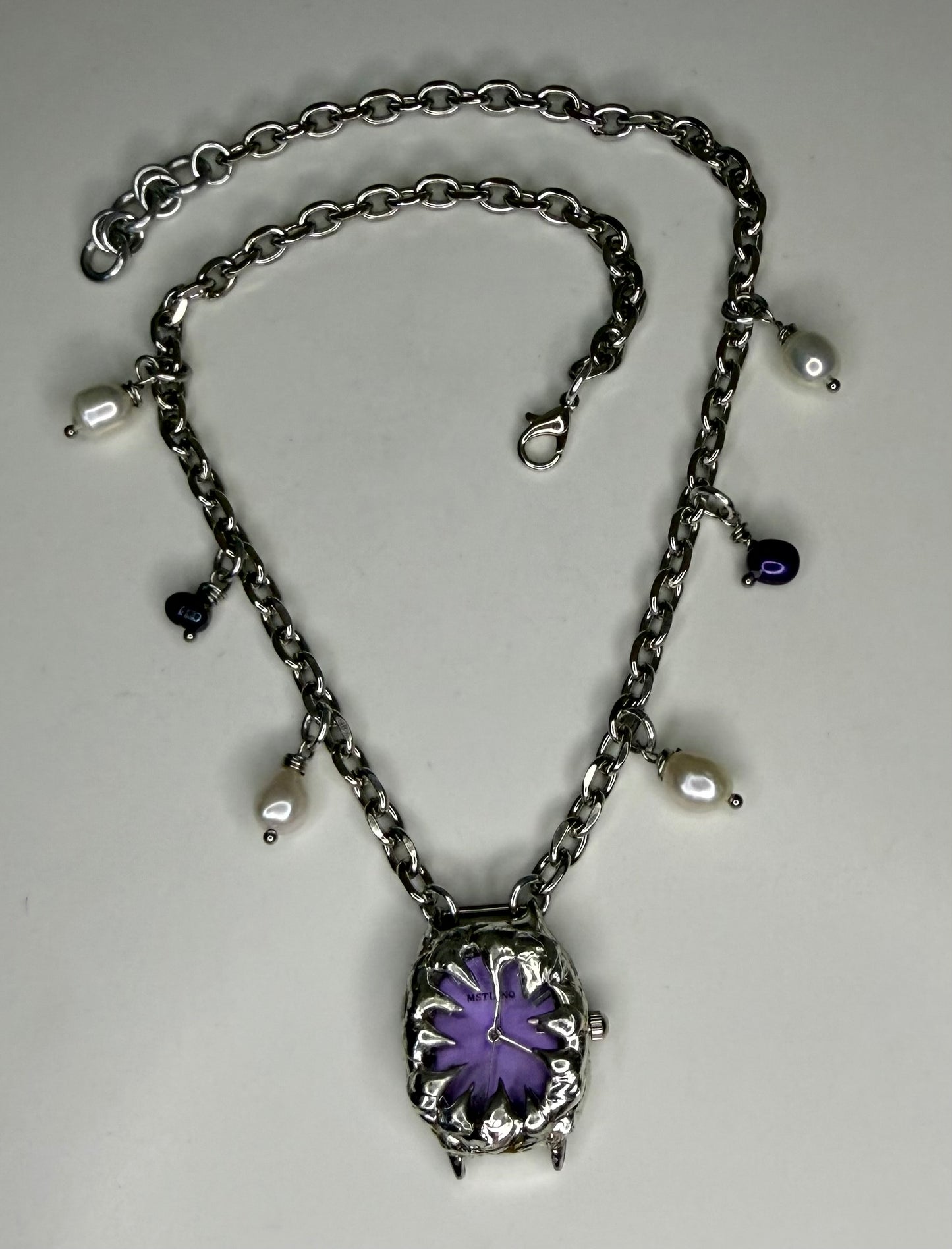 Purple Watch Necklace