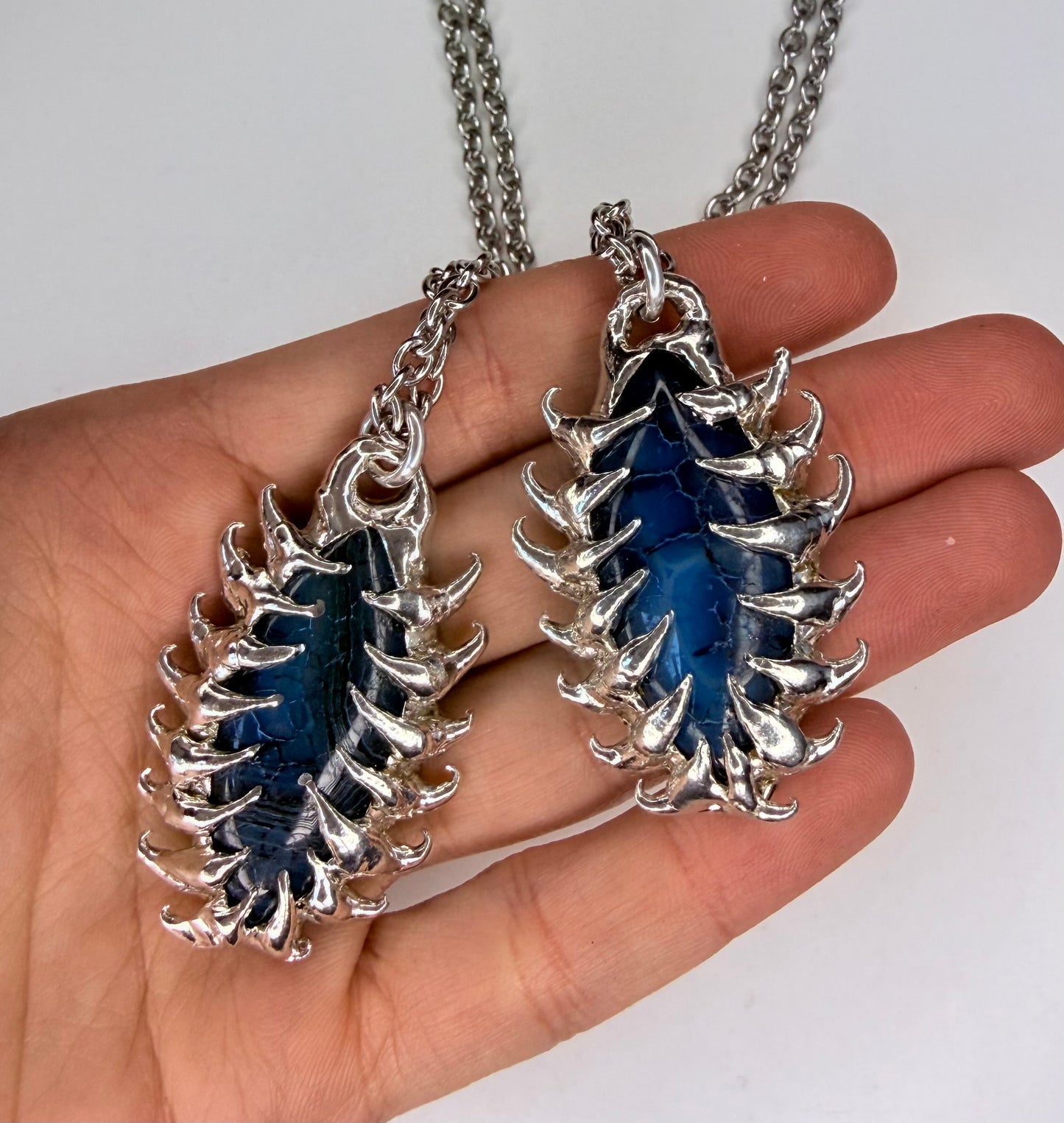 Blue Dragon Scale Necklace