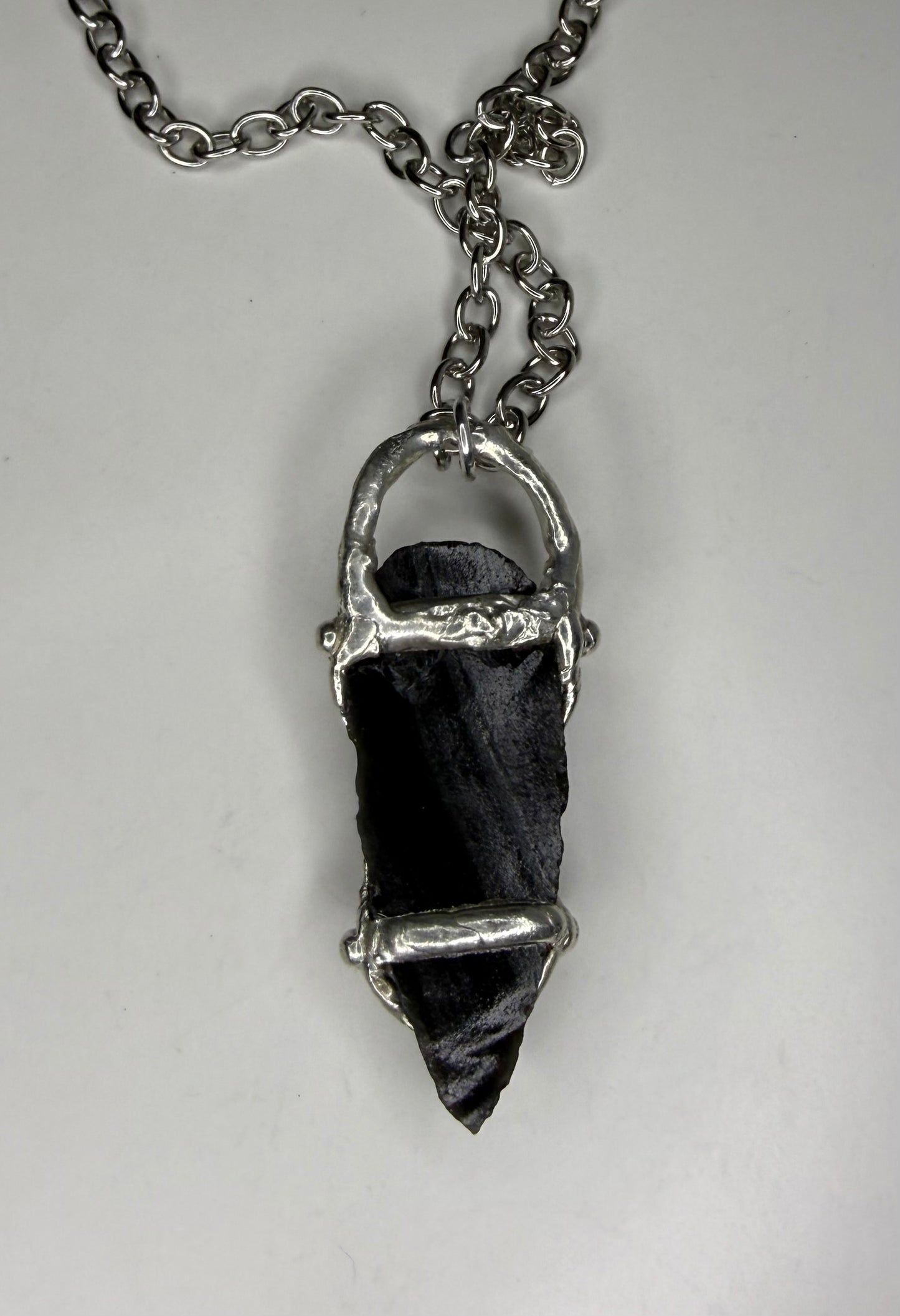 Obsidian Dagger Necklace