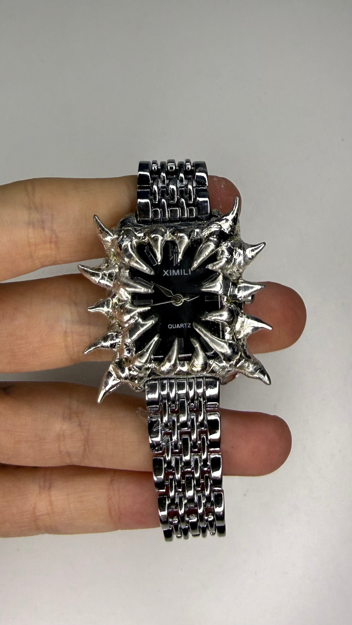 Black Spiked Watch