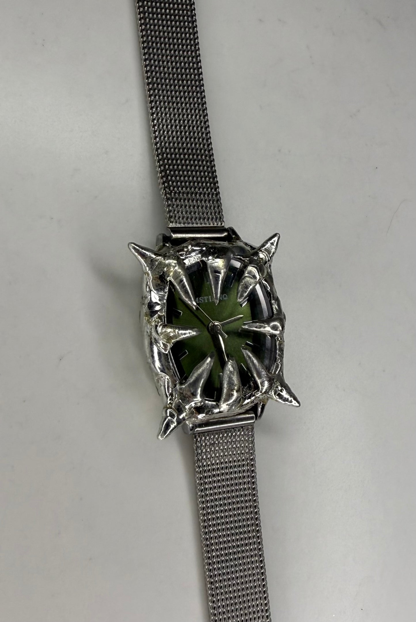 Green Spiked Watch