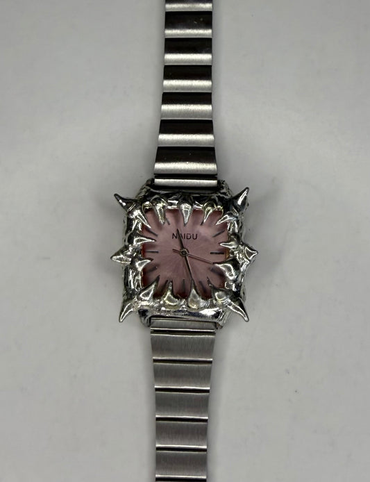 Pink Spiked Watch