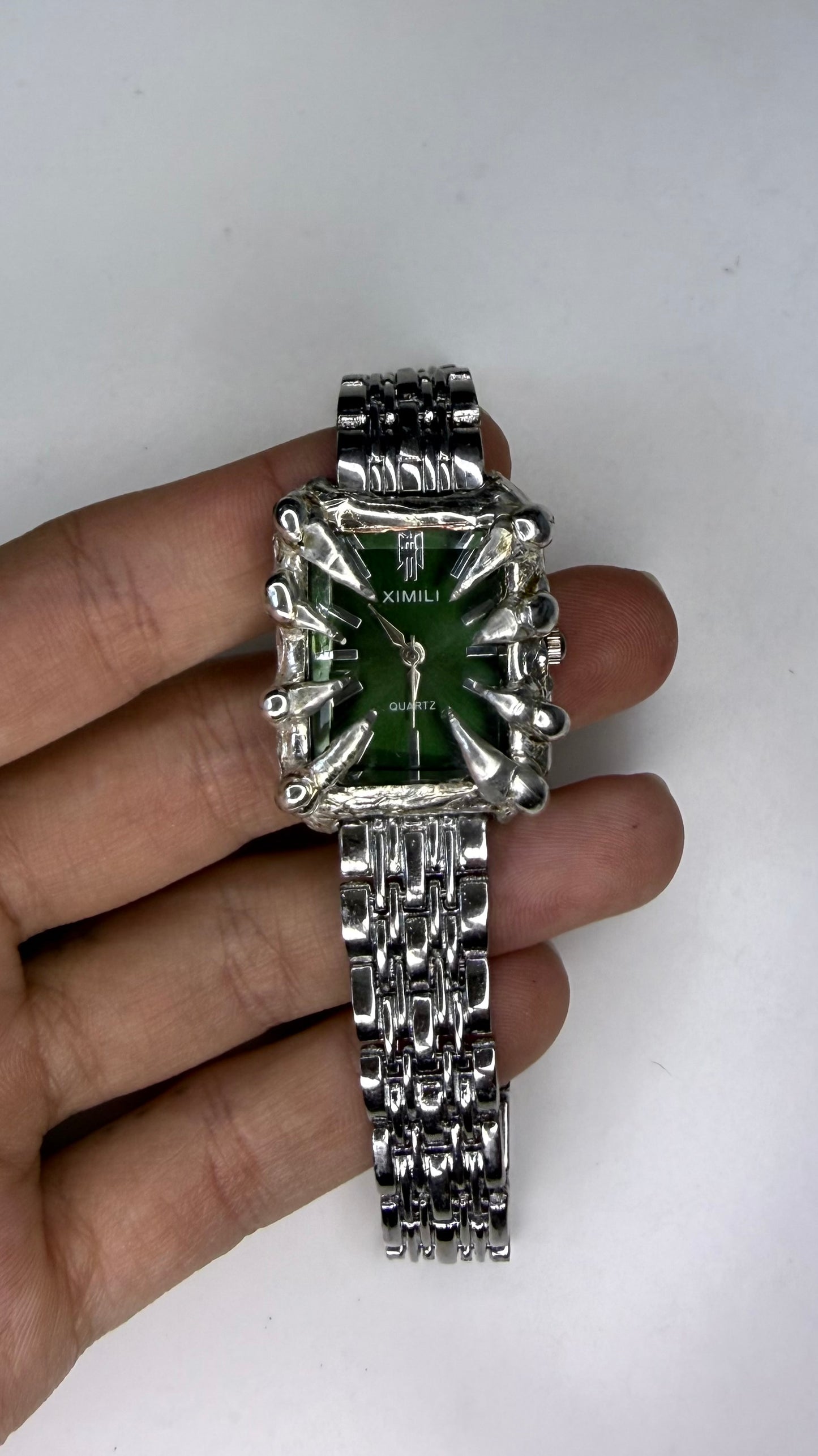 Green Spiked Watch