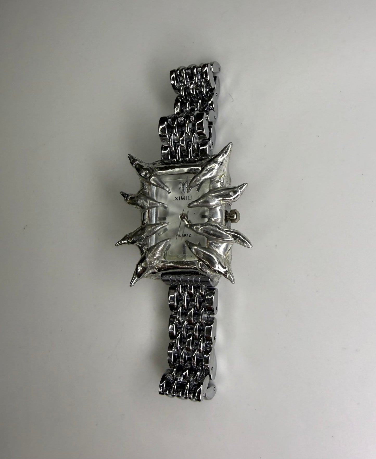 White Spiked Watch