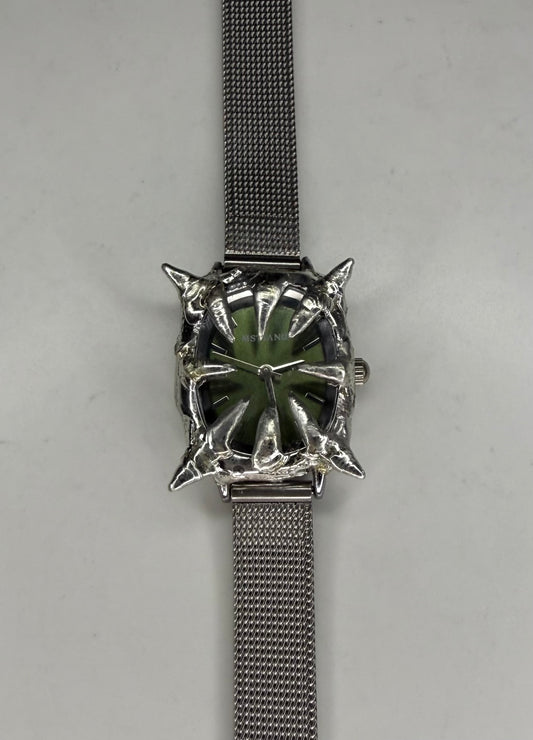 Green Spiked Watch