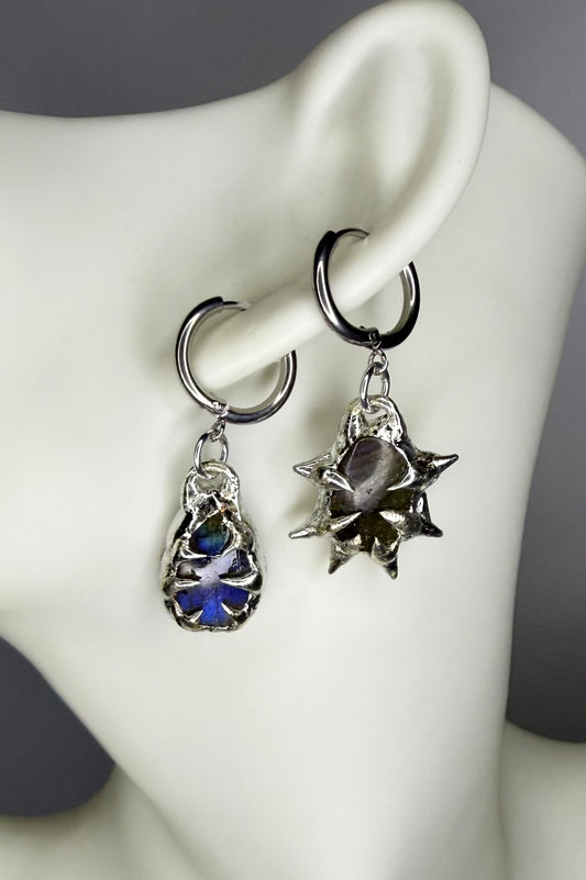 Mismatched Labradorite Earrings