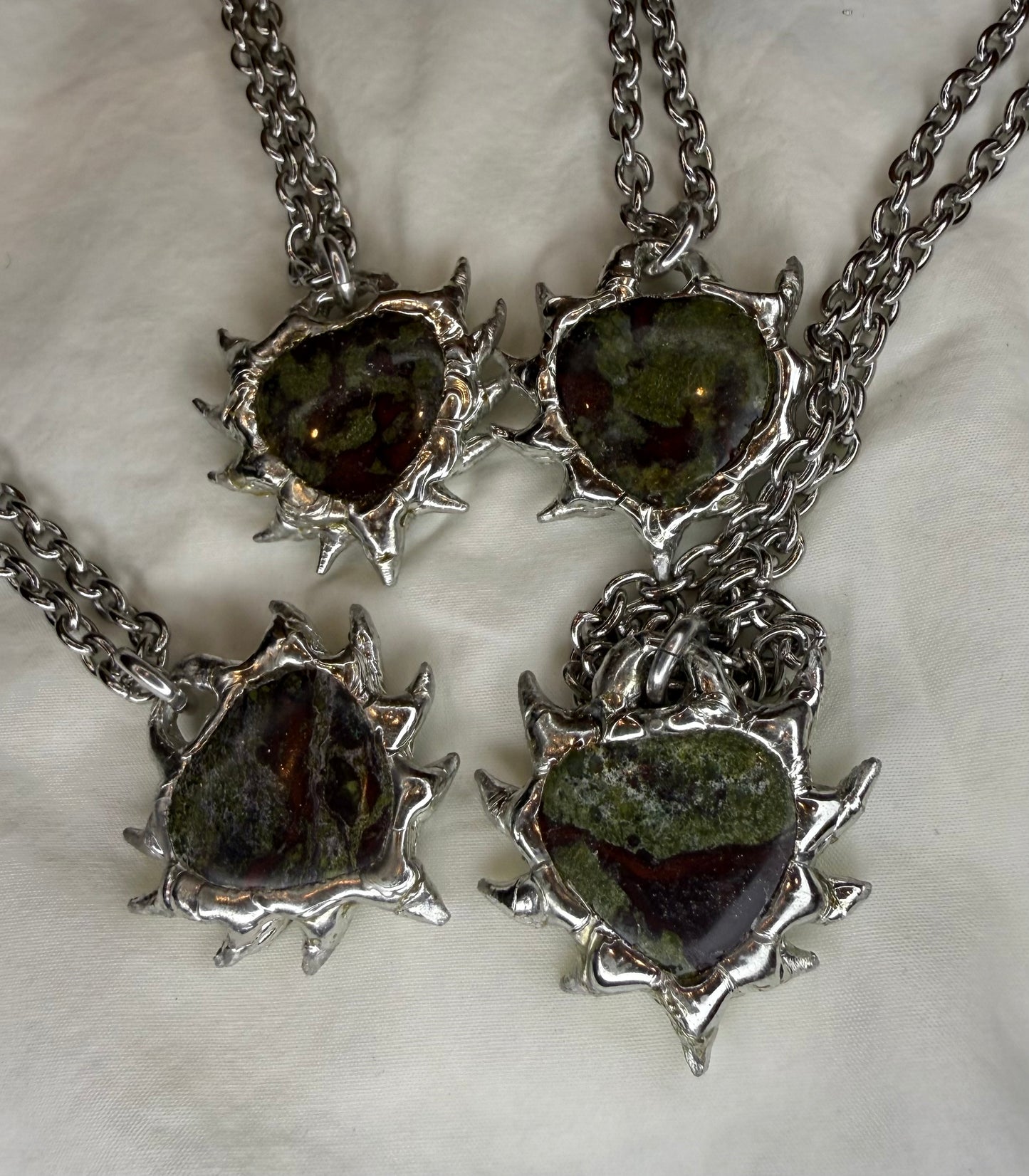 Bloodstone Spiked Hearts