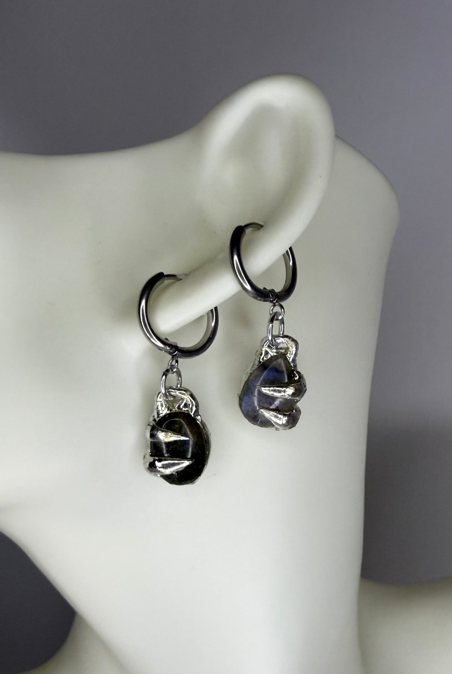 Small Labradorite Earrings