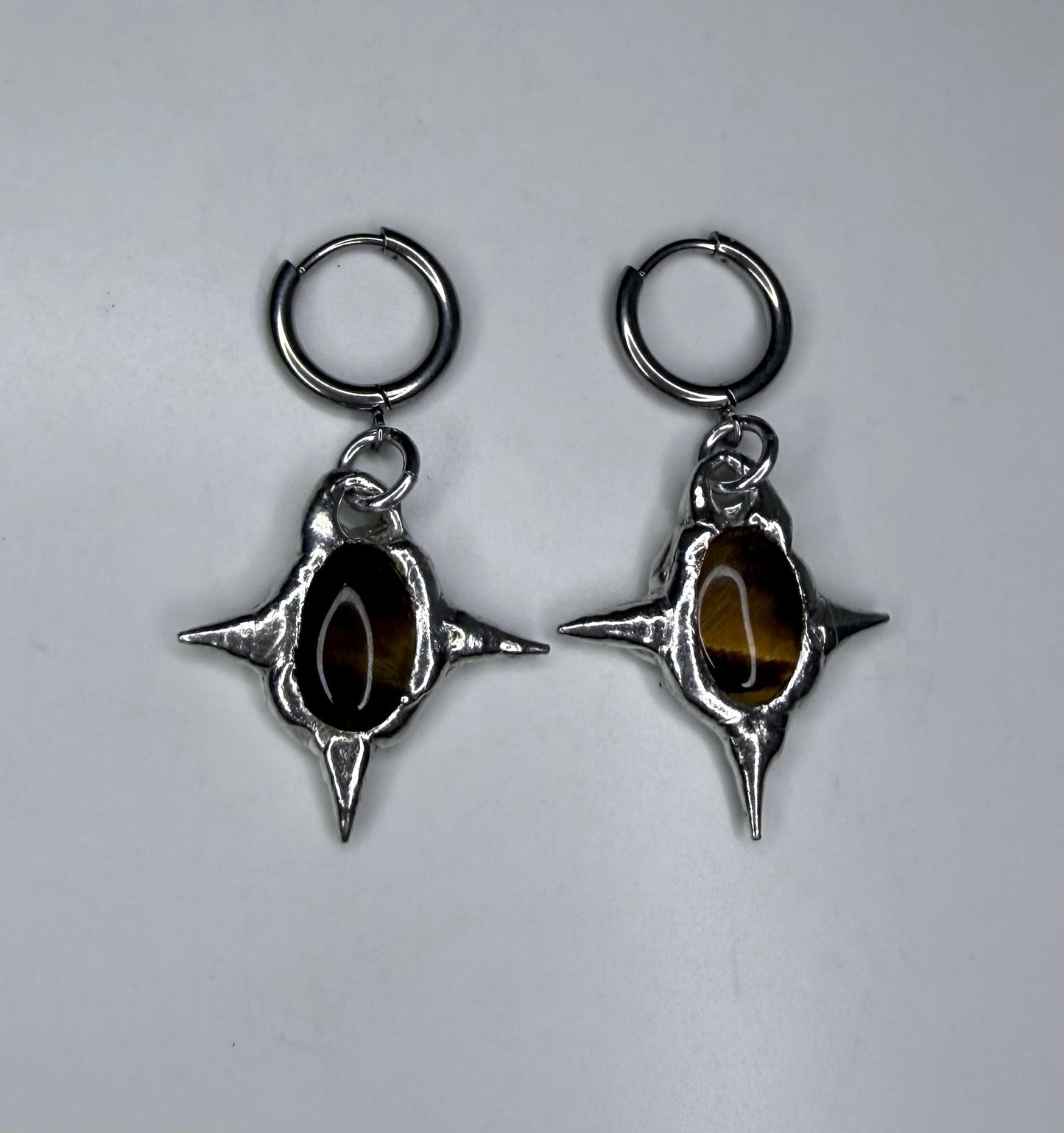 Tigers Eye Earrings No.1