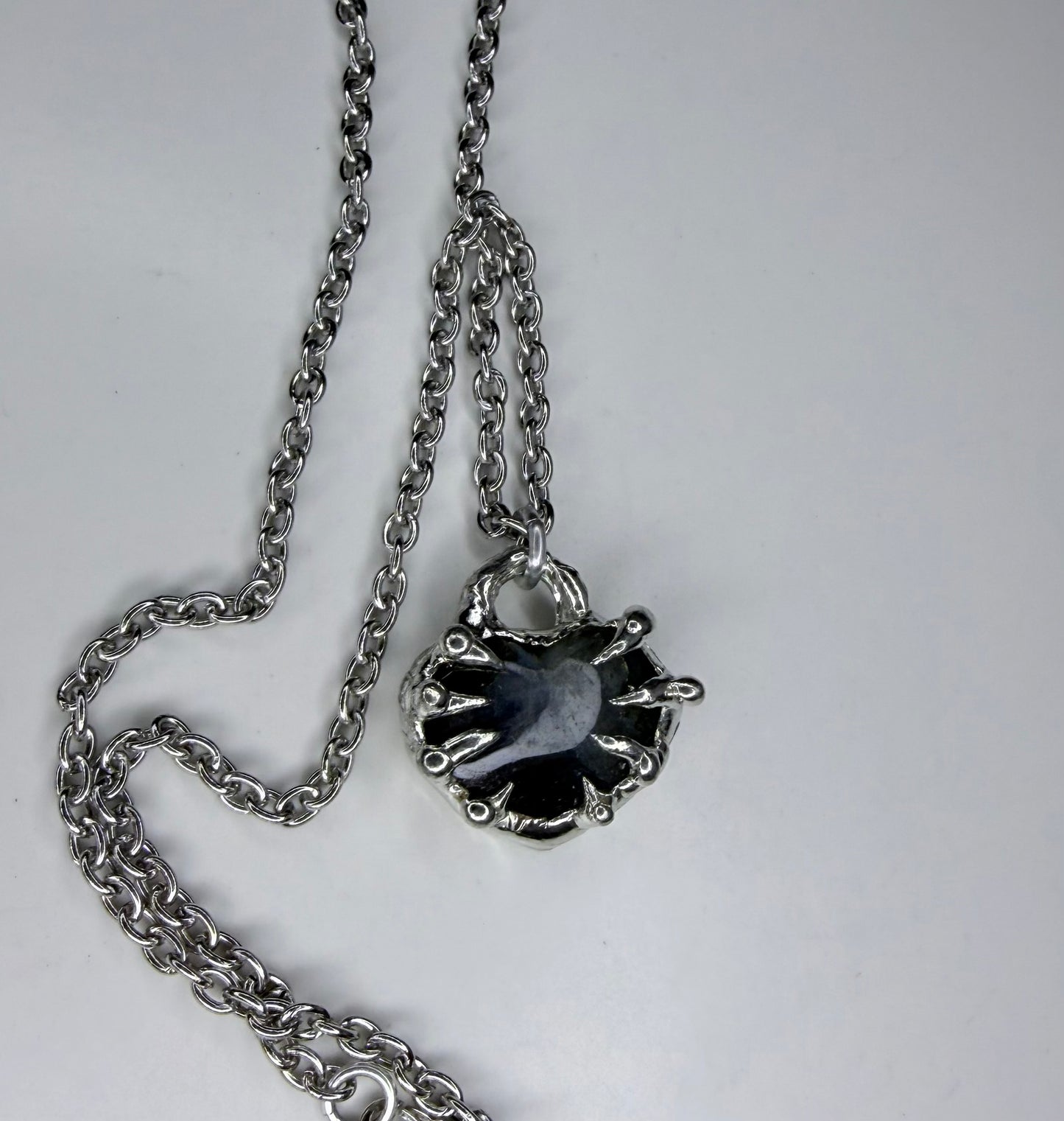 Labradorite Spiked Heart