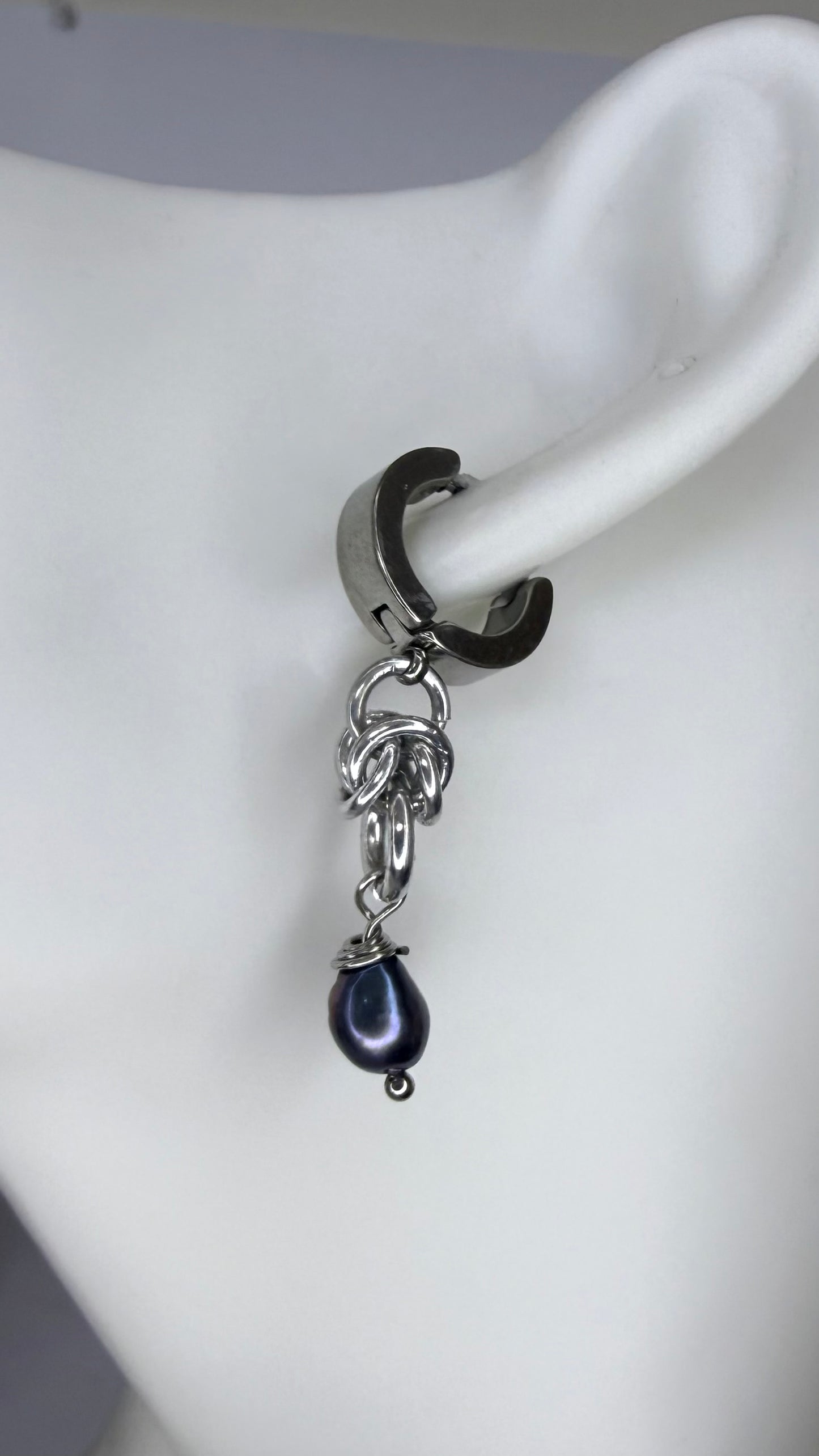 Purple Pearl Earrings