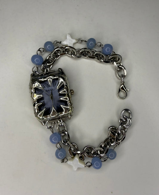 Blue Beaded Watch