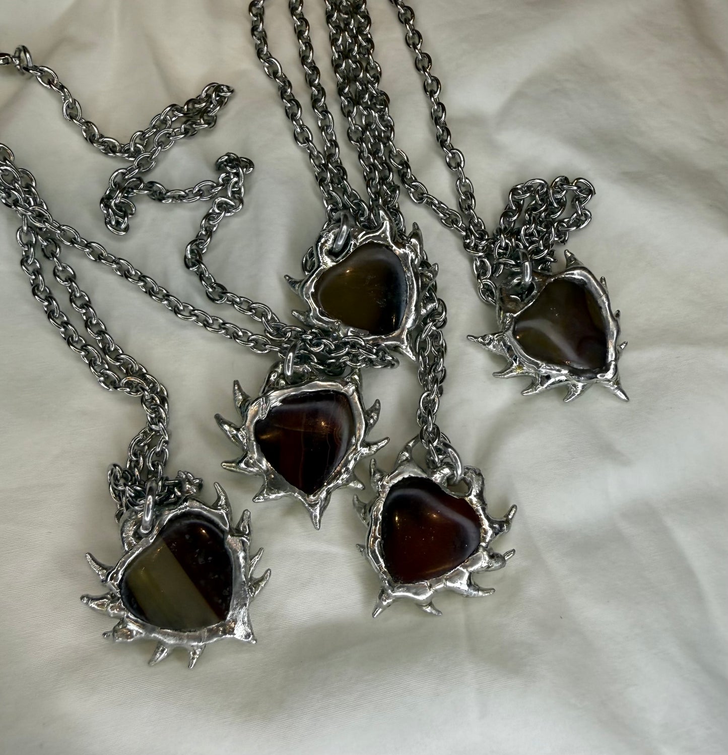 Thorn Carnelian Hearts