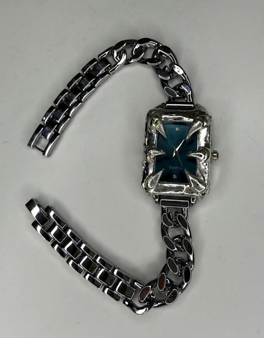 Blue Rectangle Watch