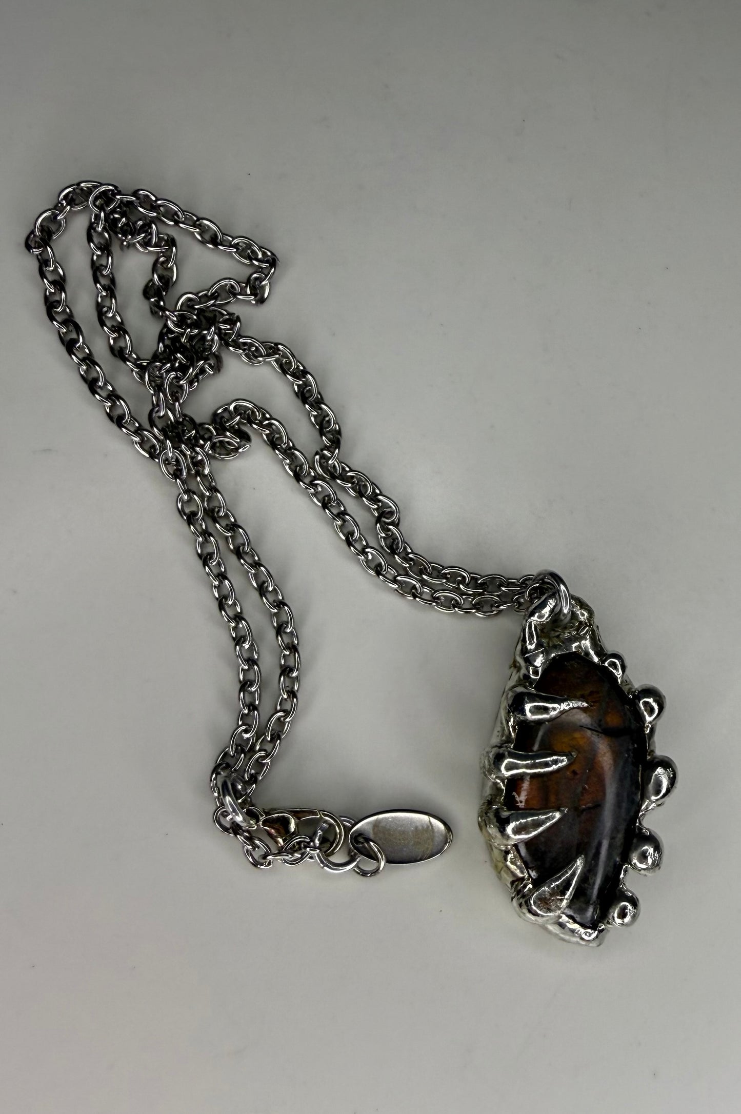 Orange Labradorite Necklace