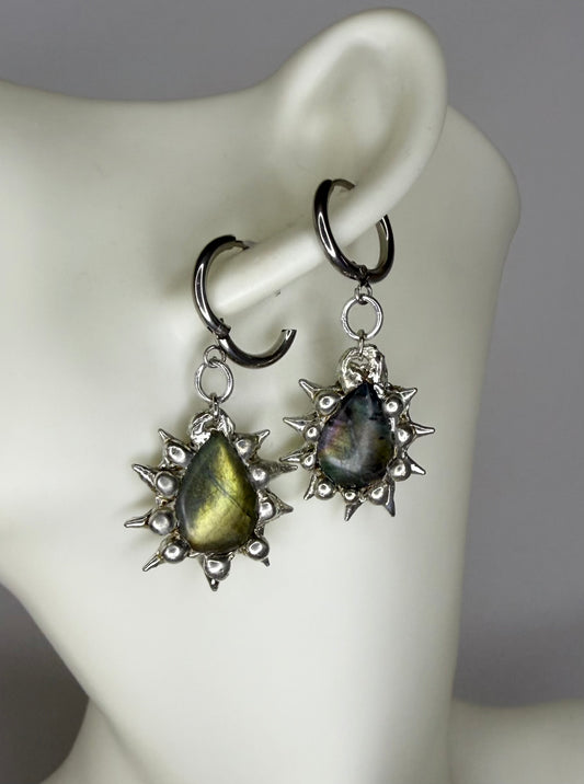 Small Labradorite Earrings