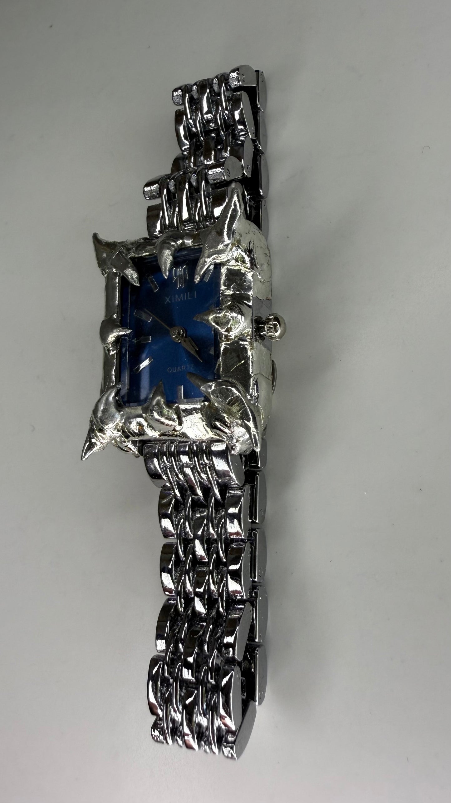 Blue spiked watch