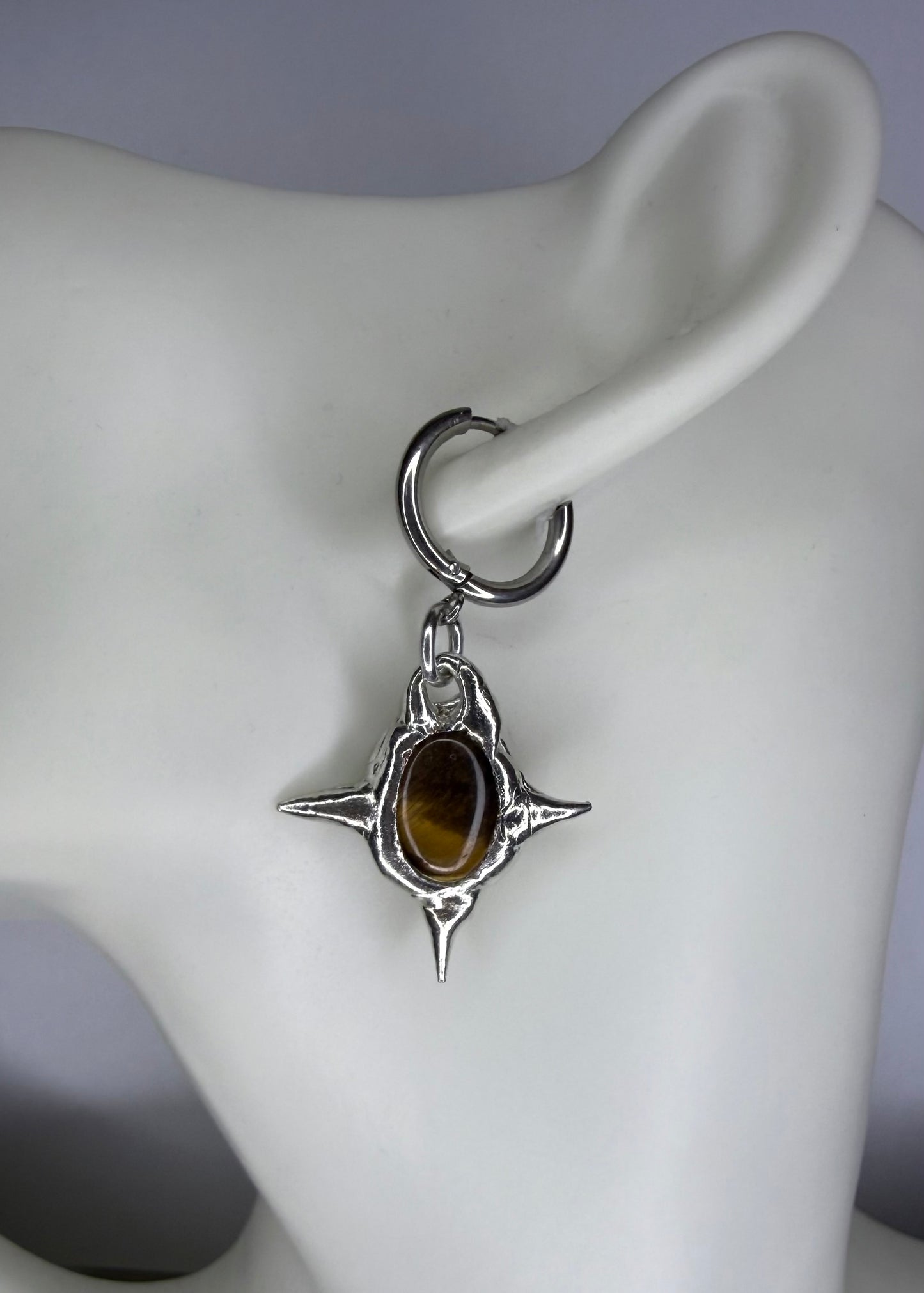 Tigers Eye Earrings No.1