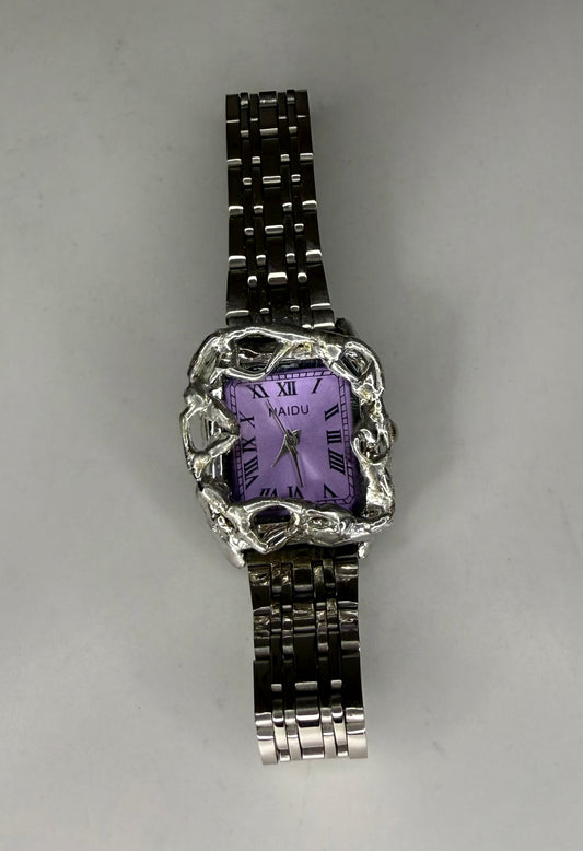 Purple wavy watch