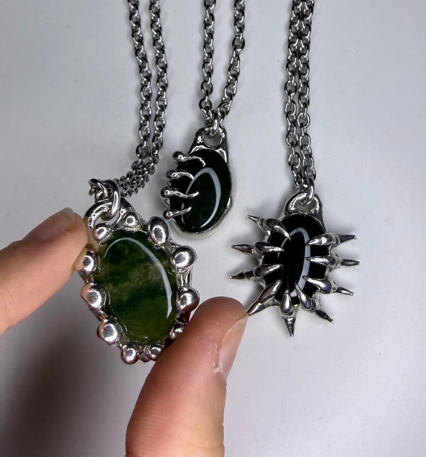 Moss Agate Necklaces