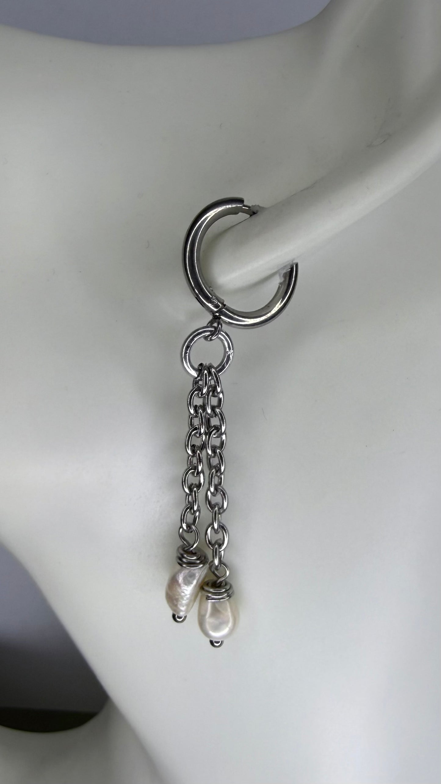 Double Pearl Earrings