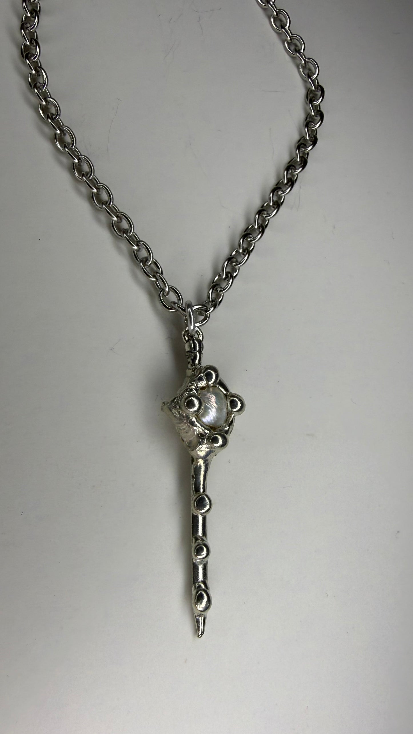 Pearl Sword Necklace