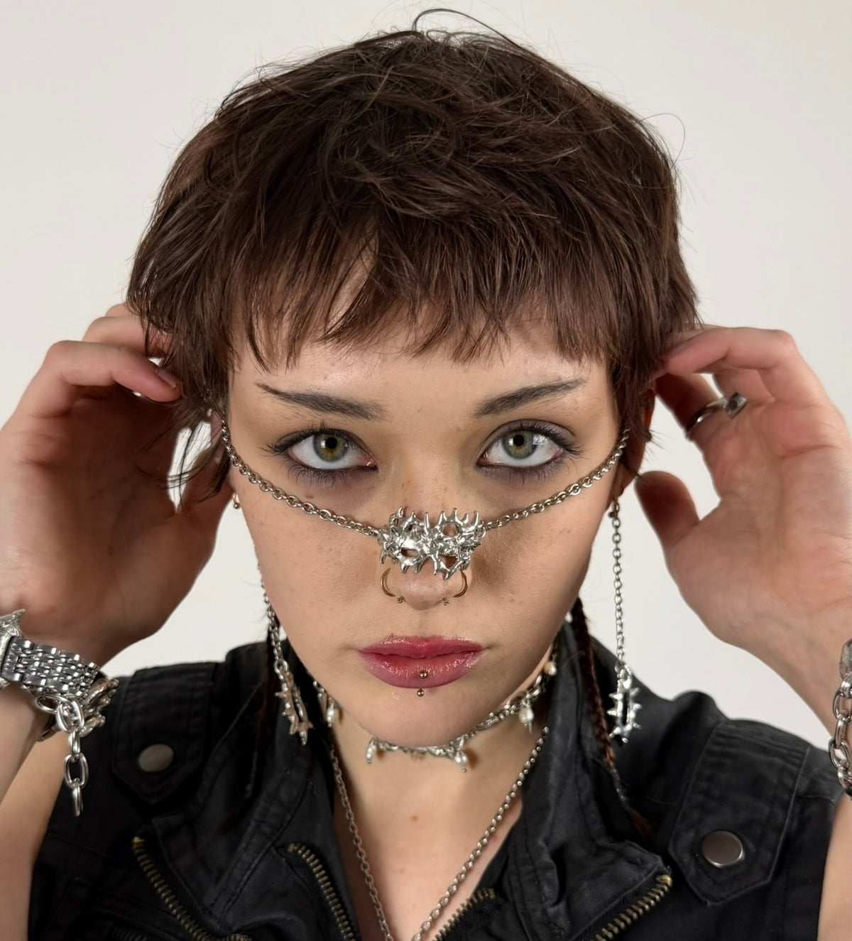 Chunky Spiked Nose Chain