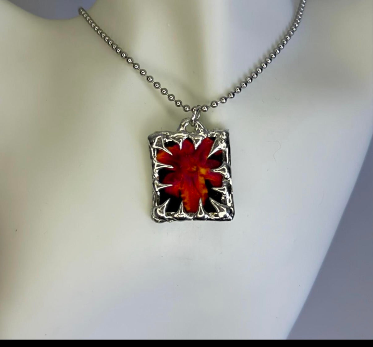 Spiked Flower Pendants