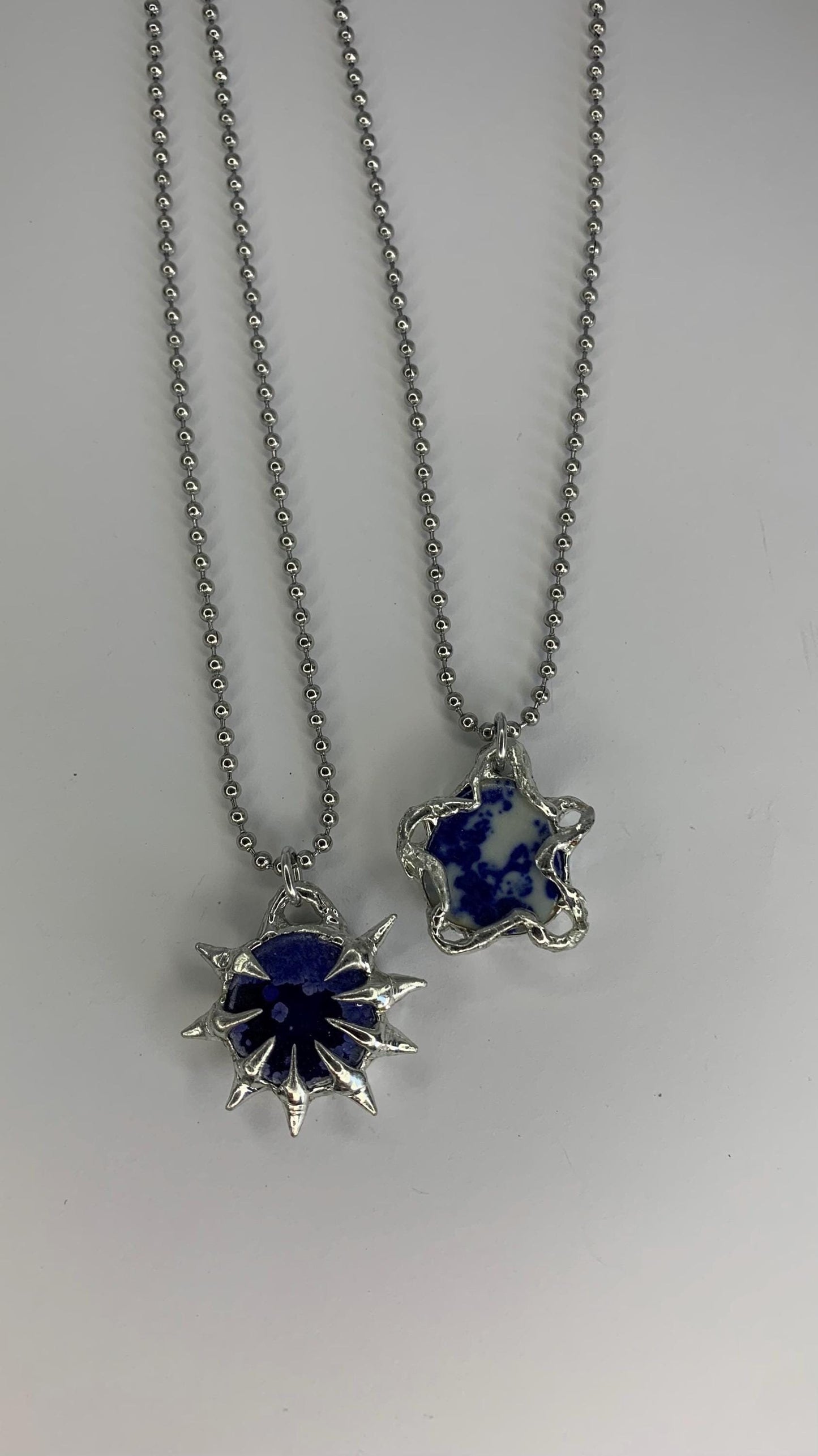 Blue Ceramic Pendants