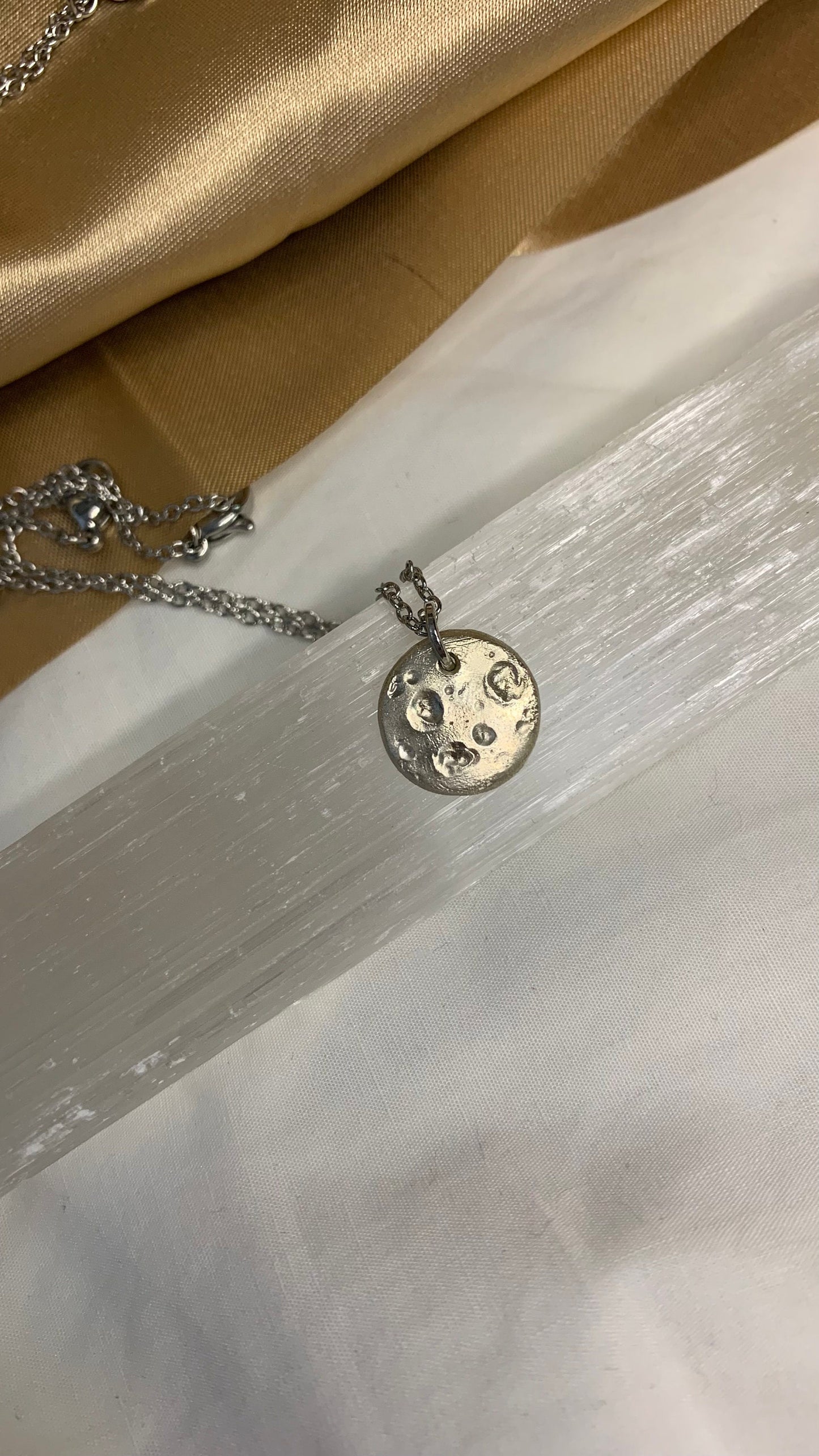Silver moon pendants