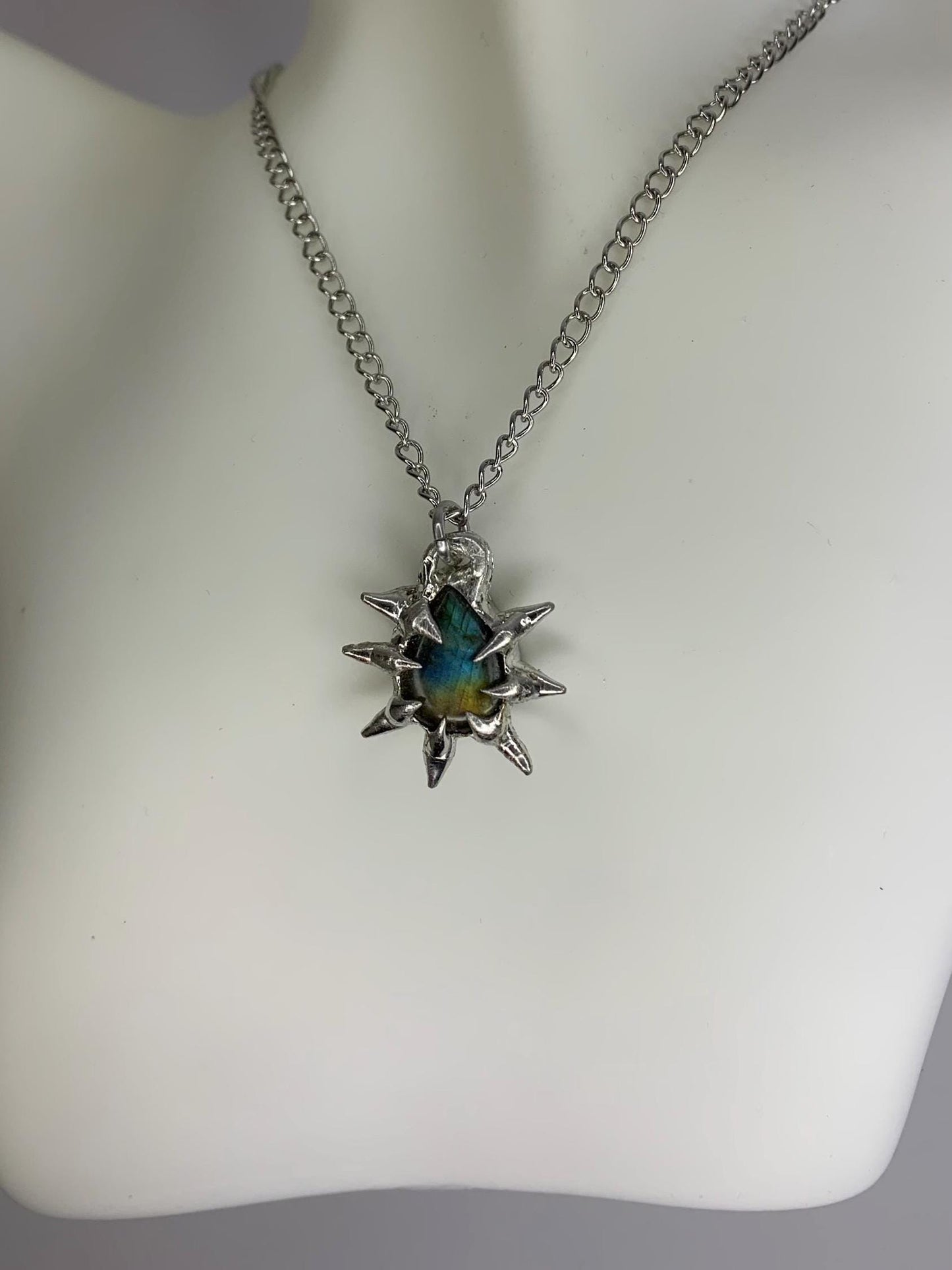 Labradorite Spiked Necklaces