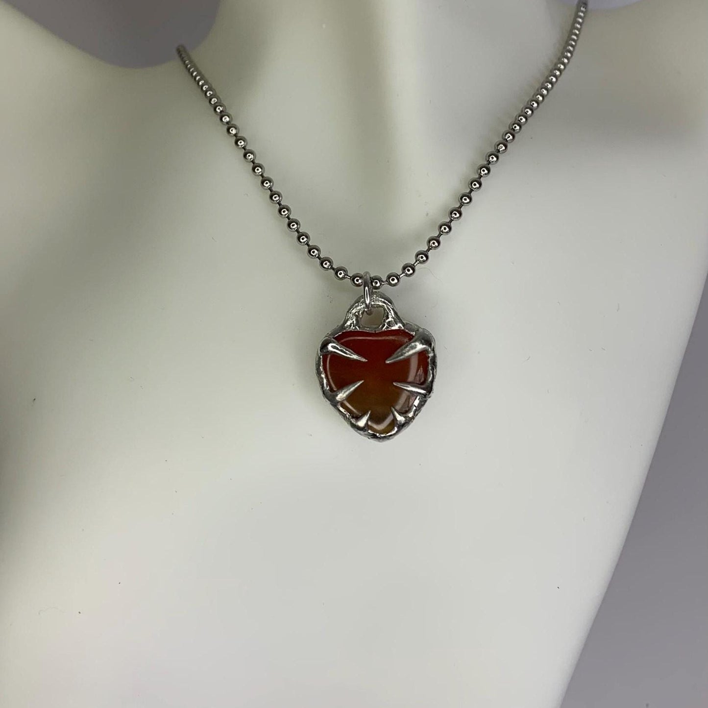 Carnelian Crystal Necklace