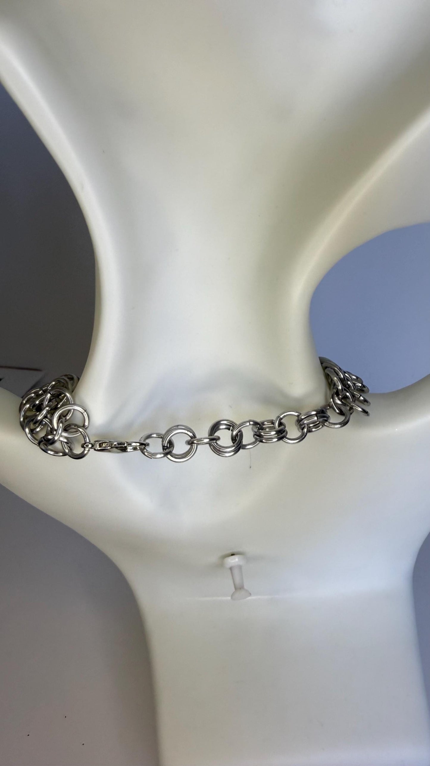 Chainmaille Pearl Necklace