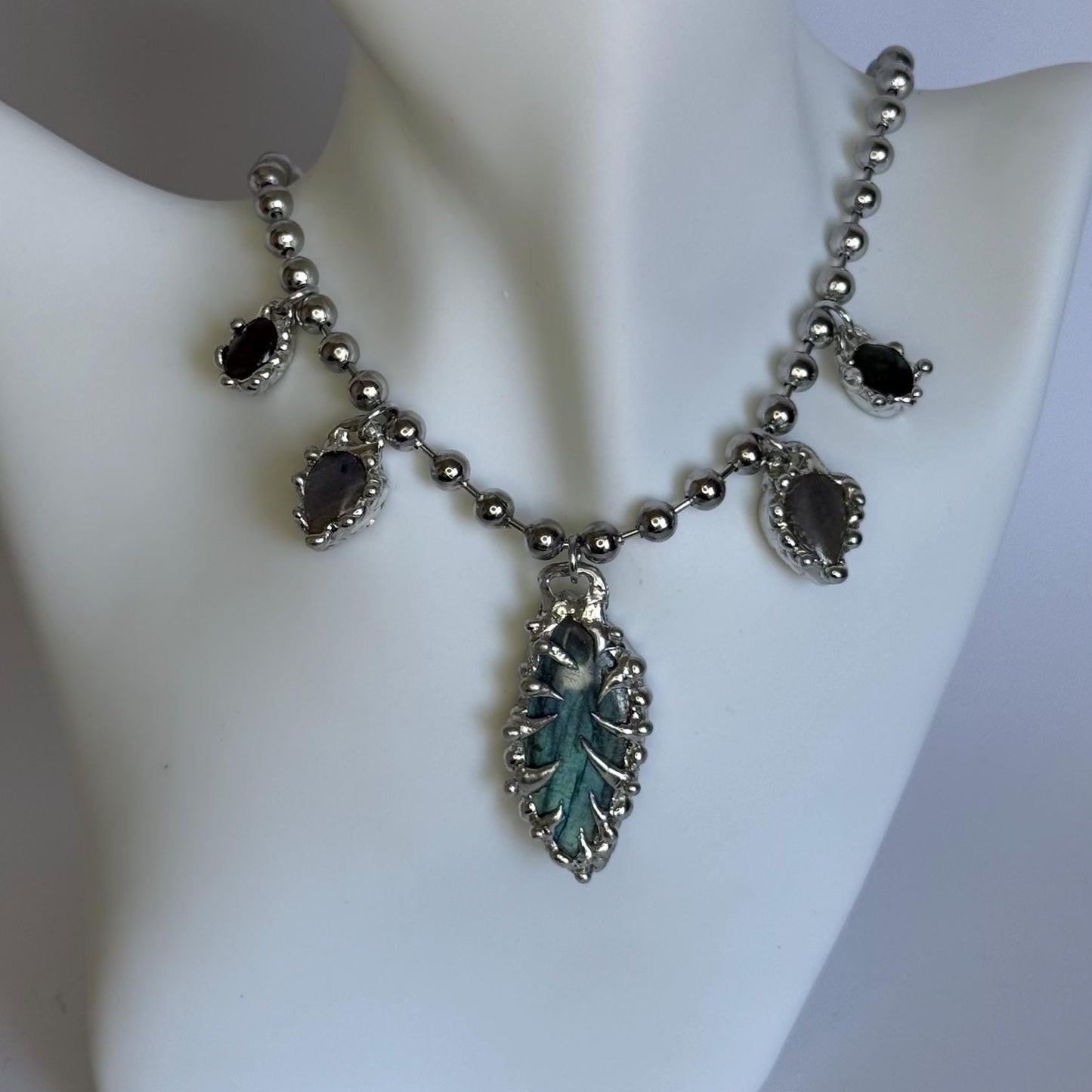 Labradorite Crystal Chocker