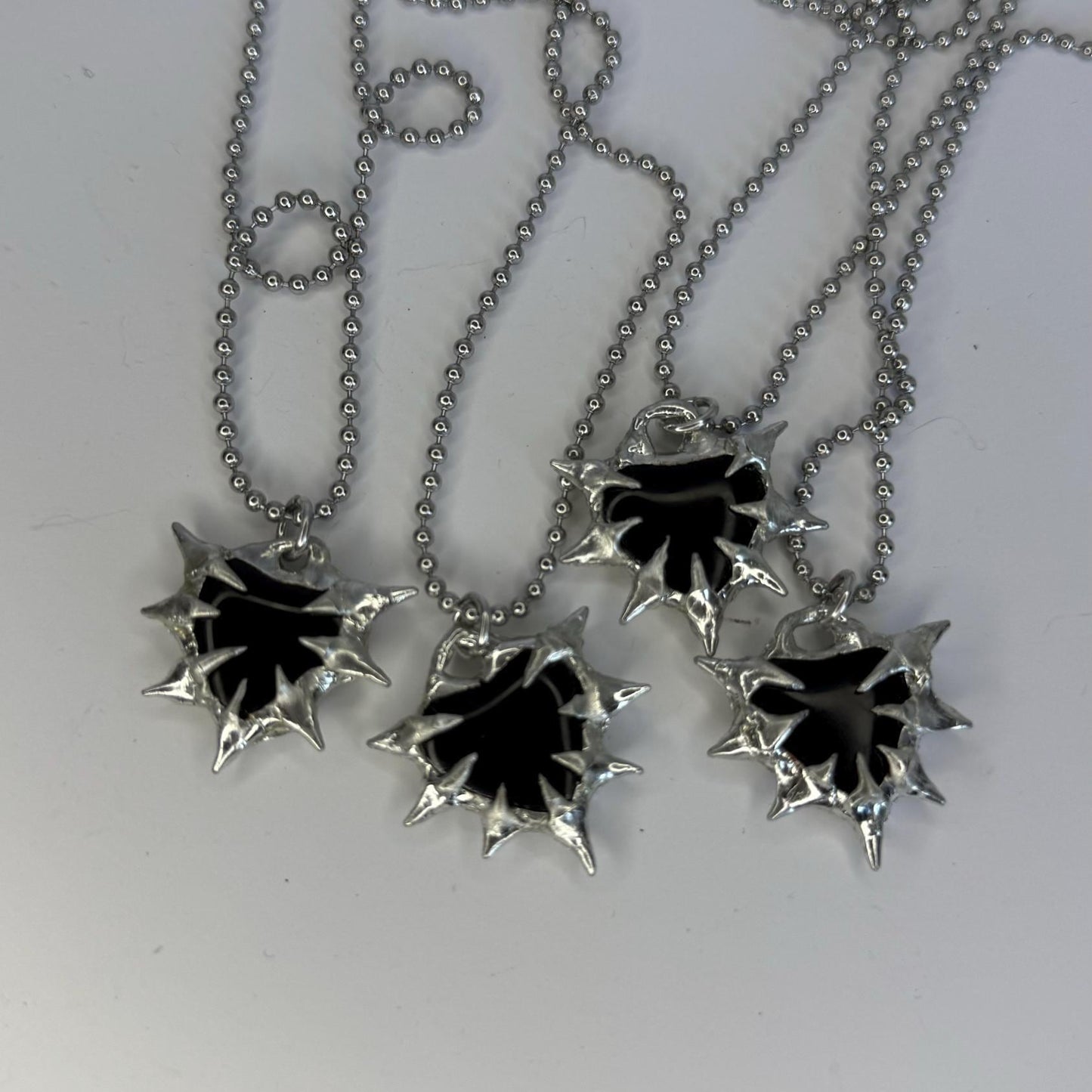 Obsidian Heart Necklaces